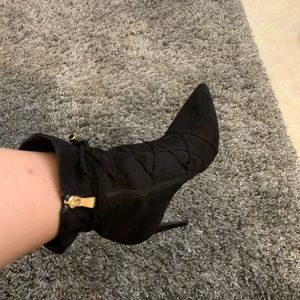 Black booties size 7.5